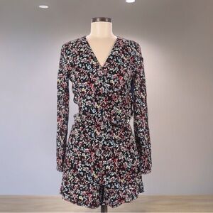 Kookai Floral Long Sleeve Romper | SIZE 34 (XS)